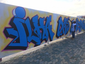 Mural na Ilha das Caieiras