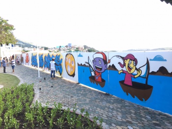 Mural na Ilha das Caieiras