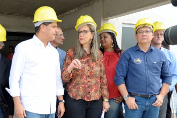 Visita do Senador Ricardo Ferraço às obras da Unidade de Saúde Ilha de Santa Maria
