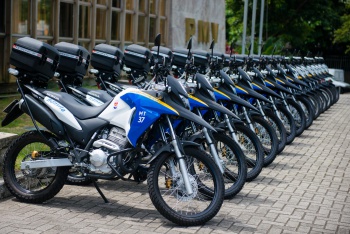 Entrega de 16 novas motos guarda municipal