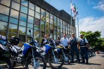 Entrega de 16 novas motos guarda municipal