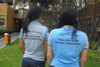 Novos uniformes dos agentes de saúde ambiental - dengue