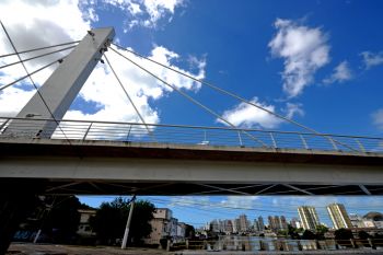 Ponte da Passagem - vista lateral, de baixo para cima