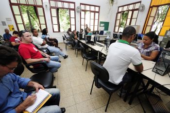 Atendimento na Agência Municipal do Trabalhador