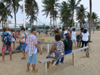 luau de encerramento das oficinas de verão do centro de referência da juventude