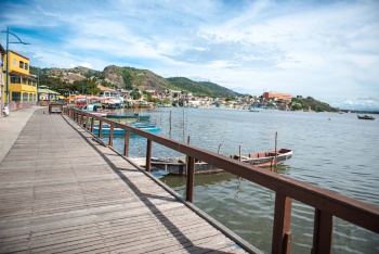 Obras de reforma do Píer da Ilha das Caieiras