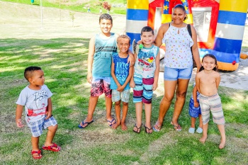 Família entrevistada no Verão nos Parques e Praças - Parque Barreiros