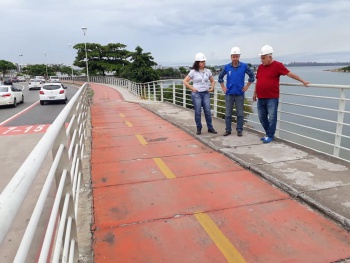 Inspeção na ponte de camburi