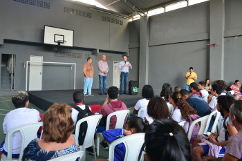 Solenidade de abertura da EMEF Padre Guido