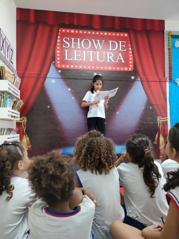 Projeto Show de Leitura, desenvolvido na Emef TI Paulo Reglus Neves Freire