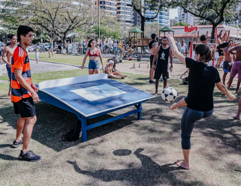 Esporte Por Vitória na Praça dos Namorados - Futmesa