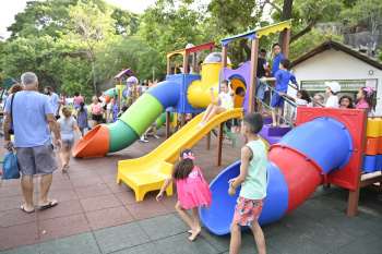 Inauguração do novo Parque Kids, Pedra da Cebola