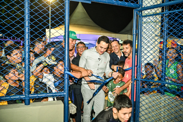 Entrega da Cobertura da Quadra e Assinatura da Ordem de Serviço do Campo de Grama Sintética de Itara