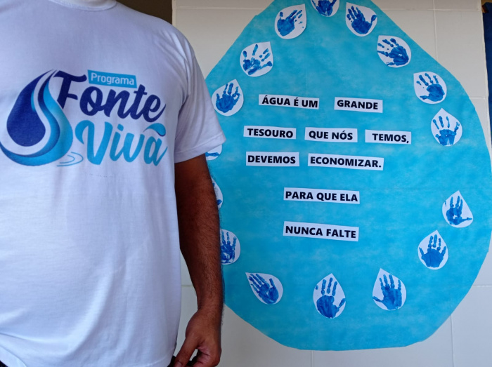 Manhã de aprendizados sobre água e nascentes para crianças da educação infantil