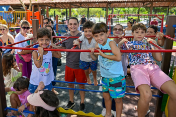 Inauguração parque kids na Mata da Praia