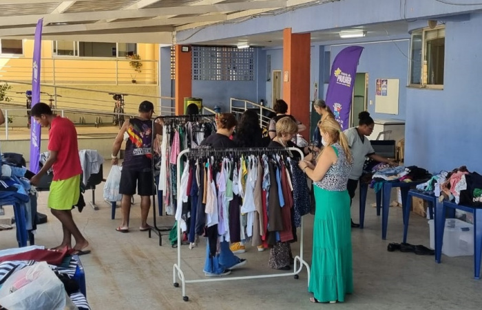 Cabide Solidário na Casa do Cidadão