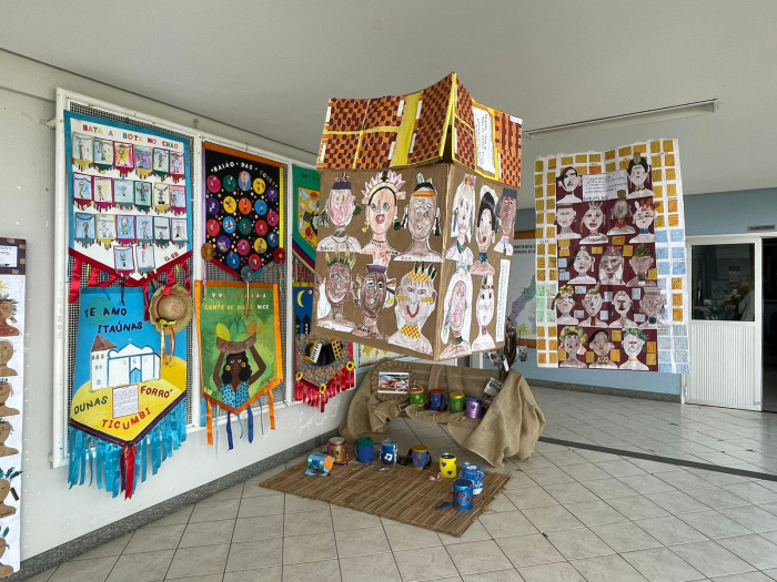 Projeto do Cmei Professora Cida Barreto em exposição na Seme