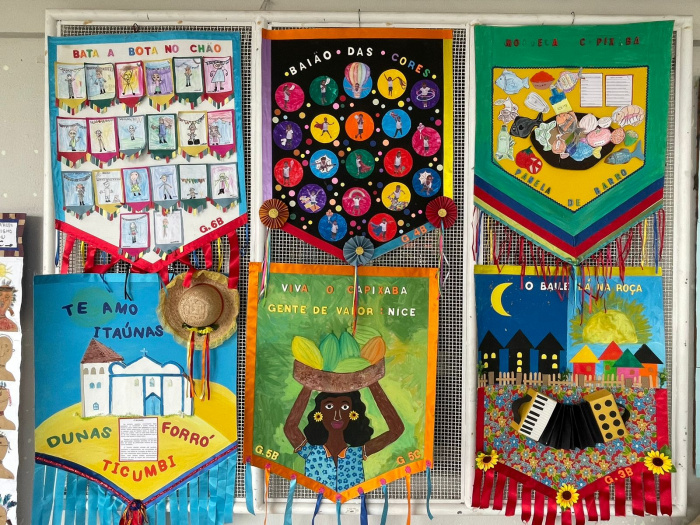 Projeto do Cmei Professora Cida Barreto em exposição na Seme