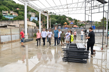 Visita as Obras da Quadra do Morro do Romão