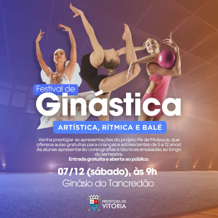 Pé de Moleque: festival de ginástica e balé acontece neste sábado no Tancredão