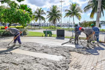 Visita Técnica às Obras da Pista de Skate da Praça dos Namorados - Fase de Concretagem