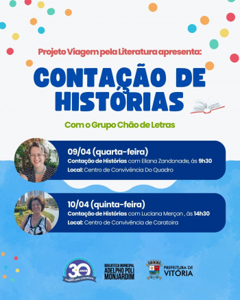 O encontros integram as ações do projeto "Viagem Pela Literatura".