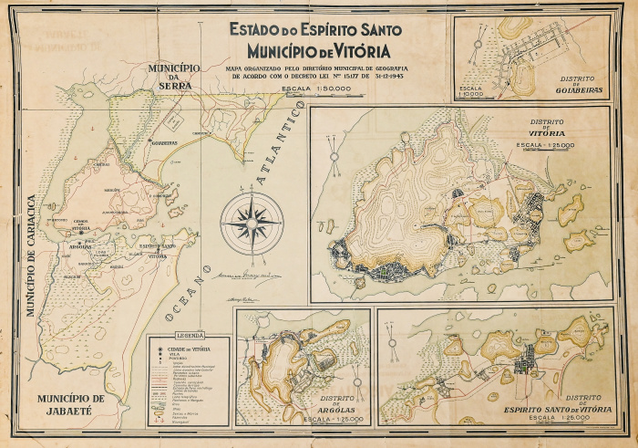Mapa de Vitória do Arquivo Público de Vitória