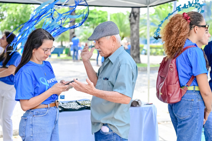 Ação da Guarda Municipal e Secretaria de Saúde sobre o Novembro Azul