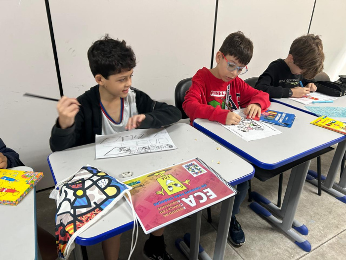 Concurso de desenho dos estudantes da EMEF Álvaro de Castro Mattos