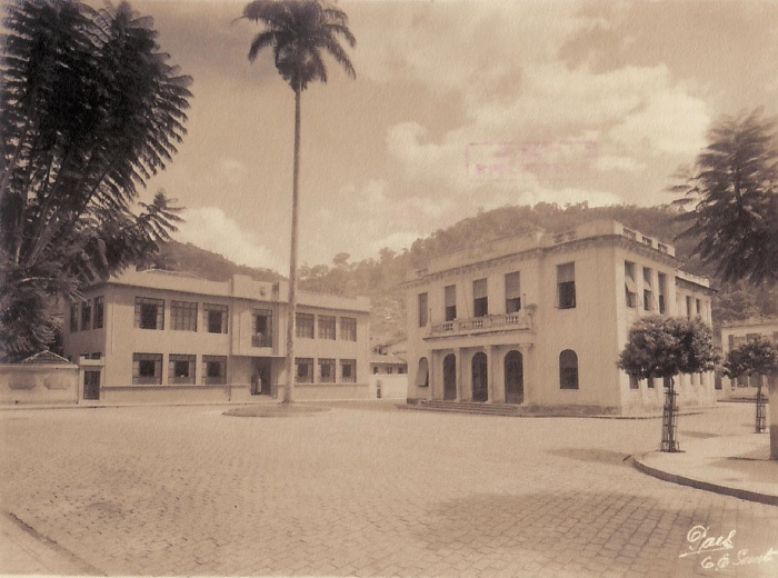 Antiga sede da Prefeitura de Vitória, hoje, Praça Ubaldo Ramalhete Maia. Década de 1930