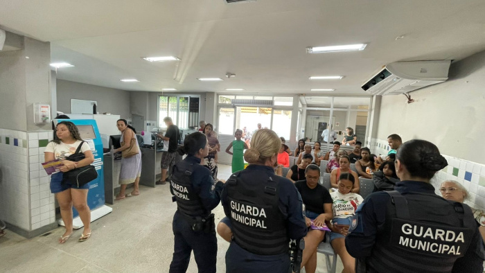 US de São Cristóvão recebe Guarda Municipal Feminina para ação de conscientização