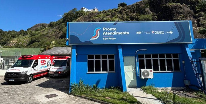 Fachada do Pronto Atendimento de São Pedro
