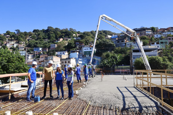 PMV avança na construção da primeira UPA de Vitória com nova etapa da obra