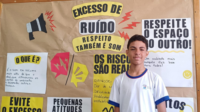 Davi de Oliveira - Aluno voluntário do projeto Semáforo do Som