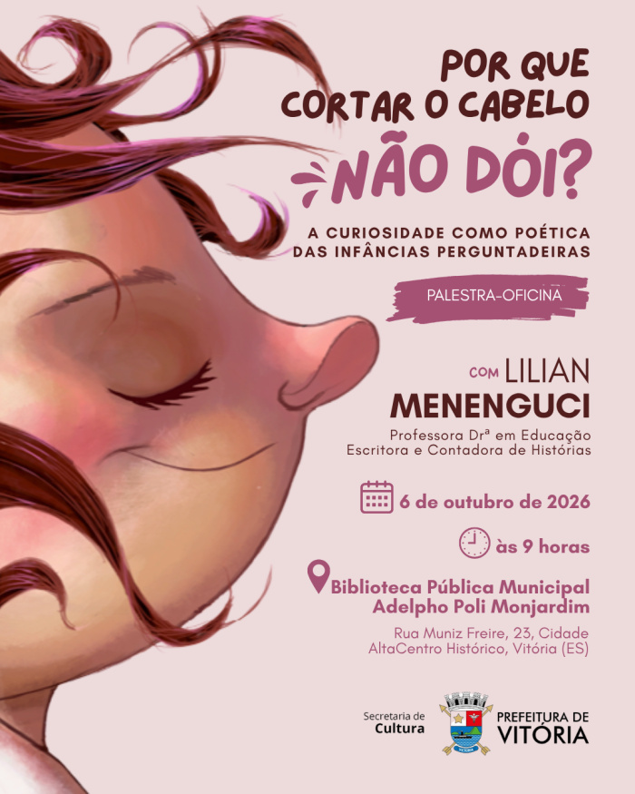 Biblioteca de Vitória abre programação de outubro com encontros sobre primeira infância